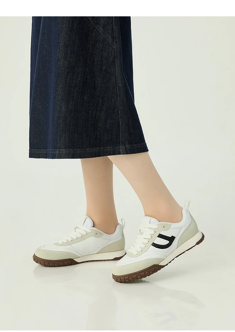 DEEP BREATH深呼吸女鞋 柔软低帮绑带车缝线休闲鞋德训鞋AX12310