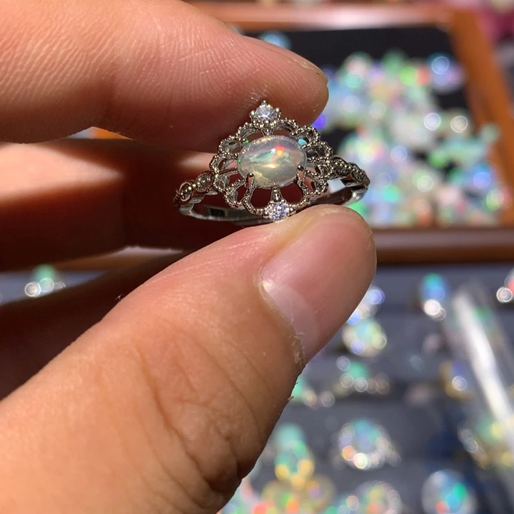 欧泊合金欧泊戒指