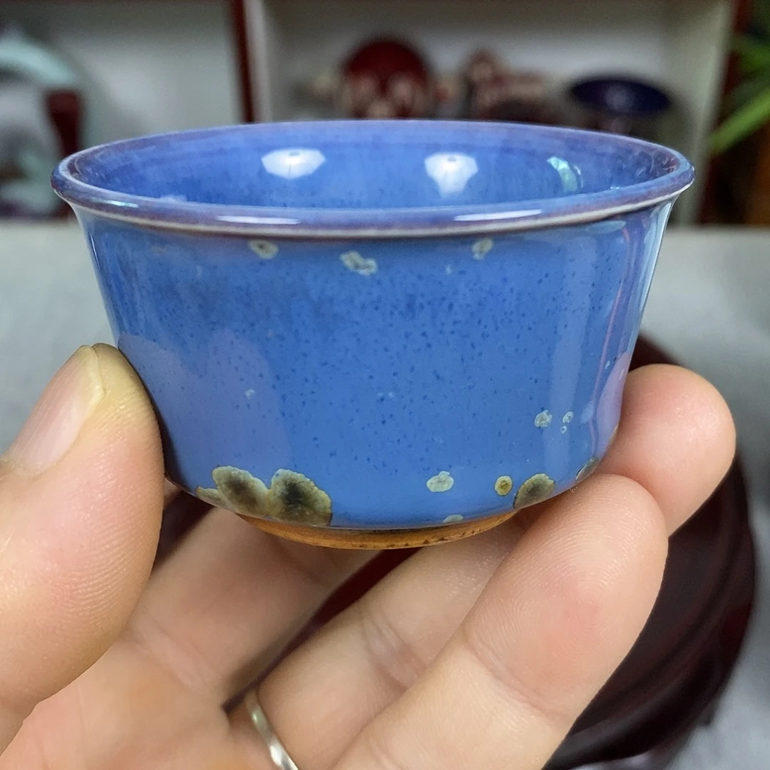 杯钧瓷茶杯客杯功夫杯高温窑变