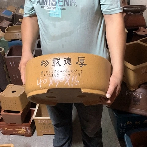 紫砂花盆手工艺品