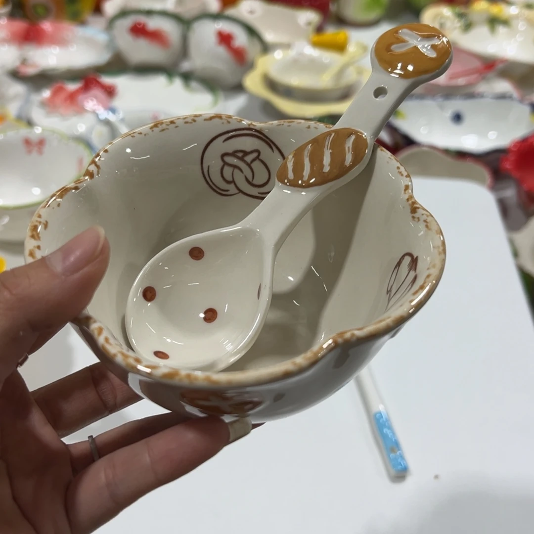 摆件高温陶瓷釉下彩微瑕！