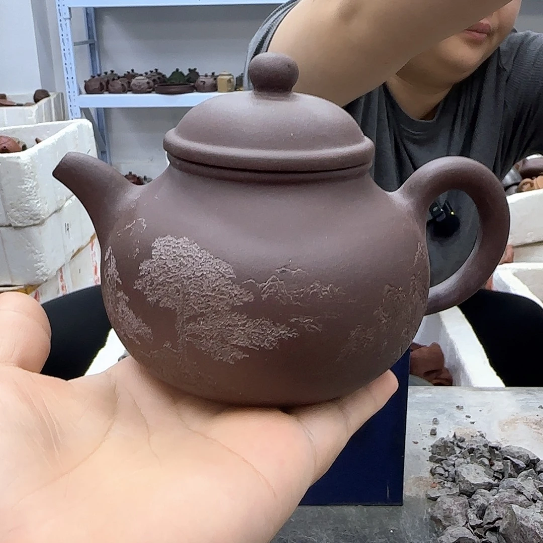 茶壶紫砂宜兴紫砂壶瑕疵
