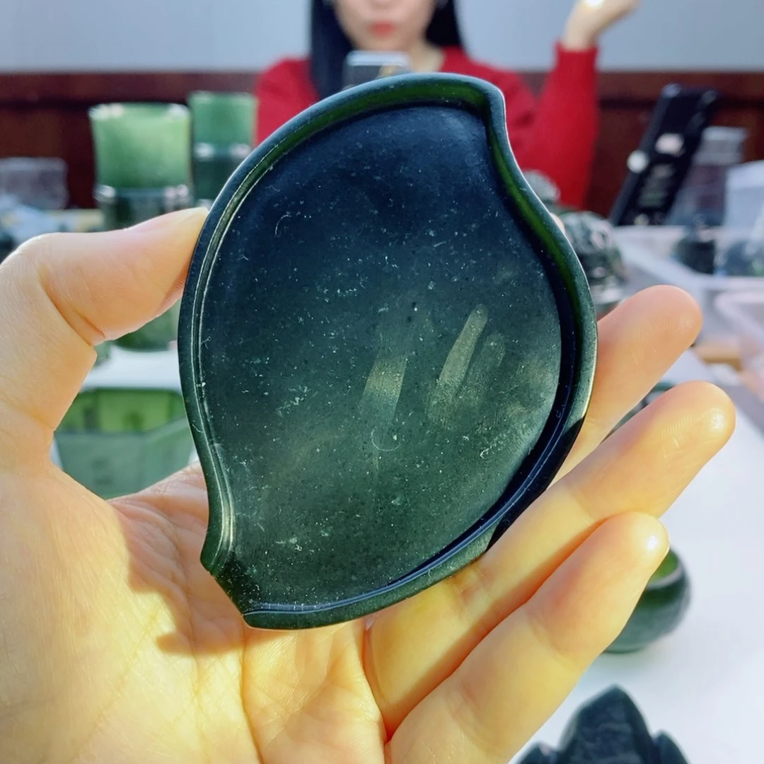 未镶嵌和田玉摆件切香板