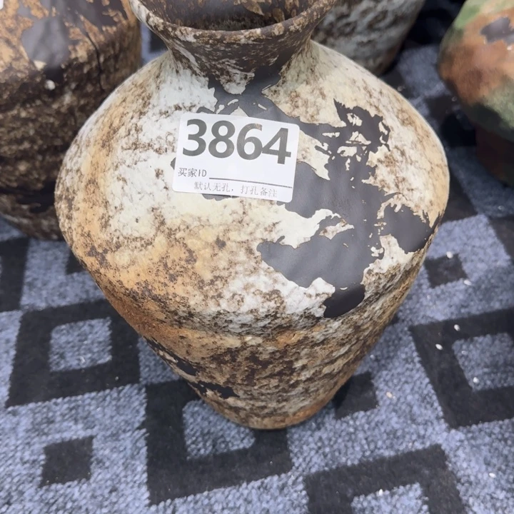来***儿瓷片景德镇高温花器编码3864高33口6默认无孔
