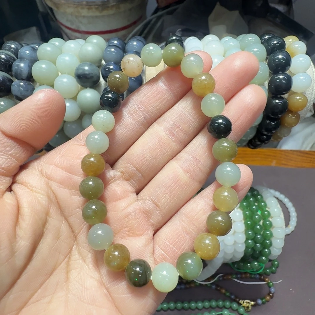 和田玉未镶嵌手链