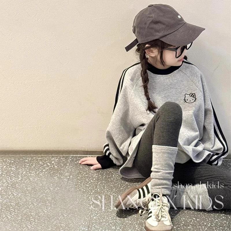 女童卫衣秋装2025新款洋气中大童韩系穿搭春秋儿童超好看网红上衣