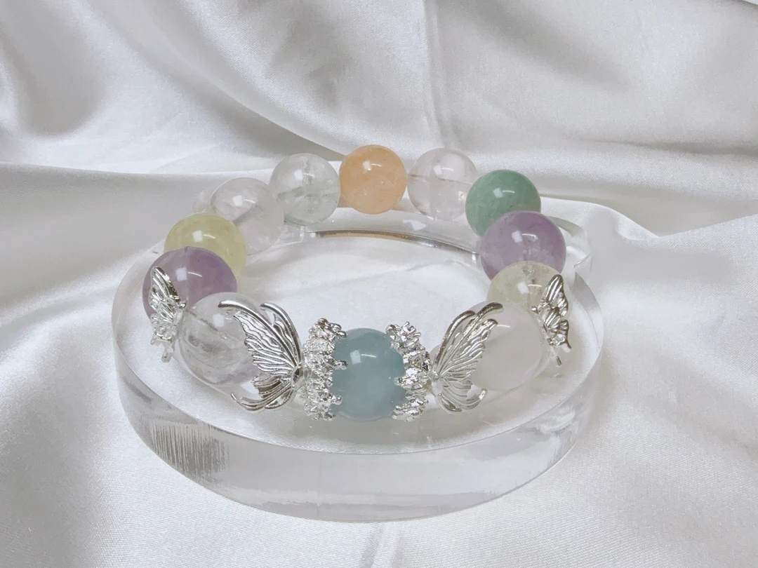 【直播间拆】天然水晶多宝，【卡16mm左右】拍一拆2 ，两单一串 保底5包