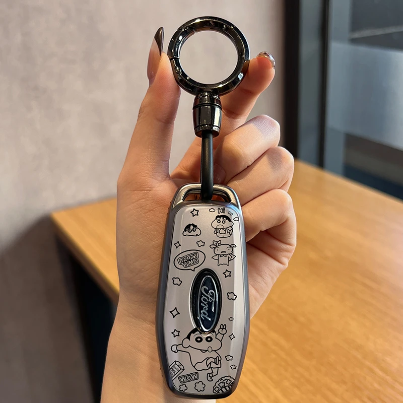 适用于福特福克斯钥匙套蒙迪欧锐界福睿斯包锐际翼博领界嘉年华扣