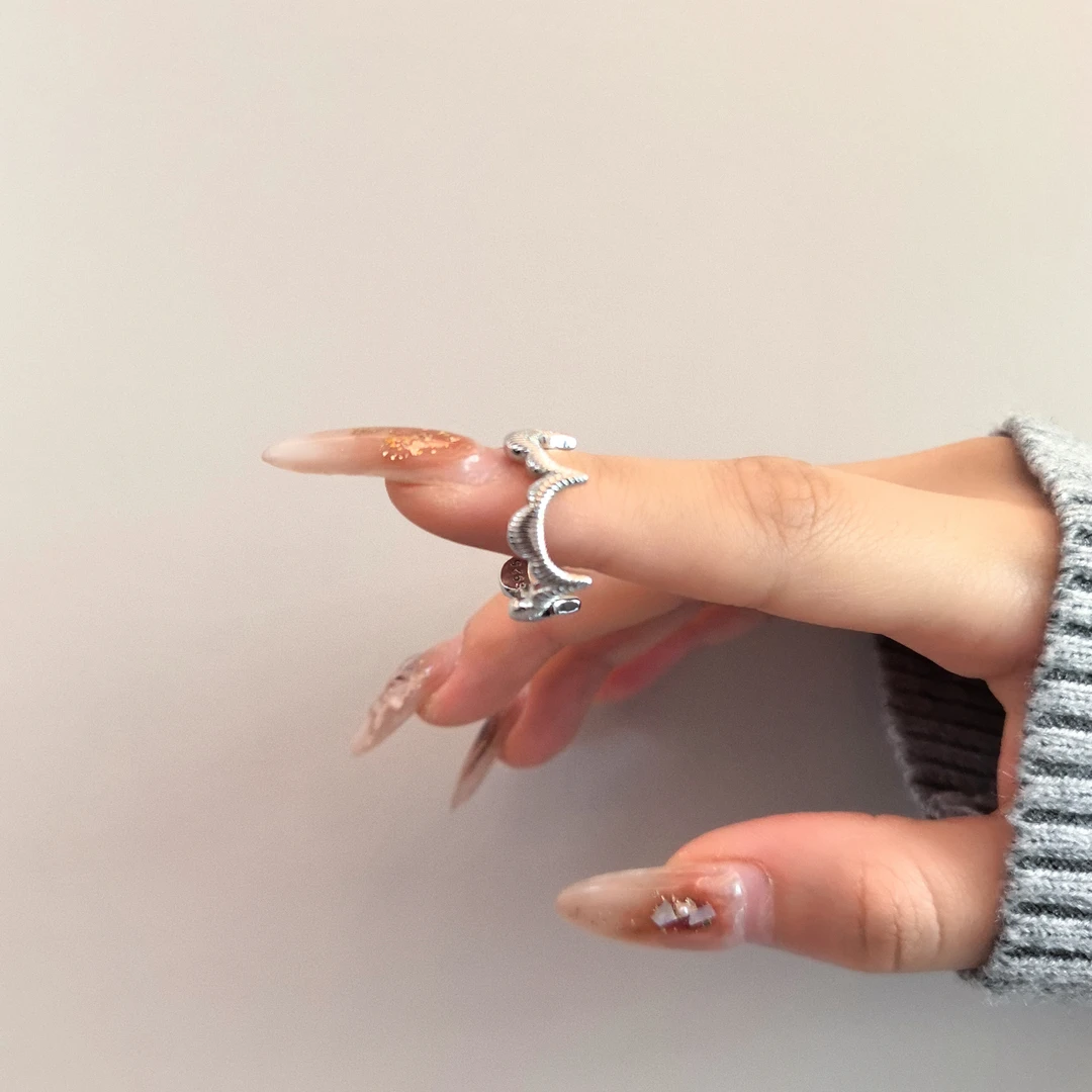 合金戒指 暮后温柔蕾丝窄戒（非质量问题，no退no换介意慎拍！）