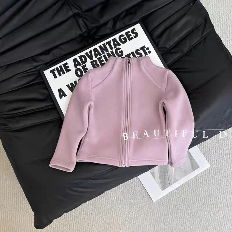 【校服神器】女童修身卫衣外套秋冬儿童百搭拉链衫上衣