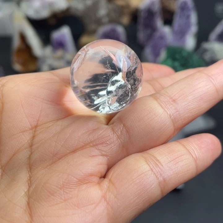 有机玻璃原石盒子矿物摆件