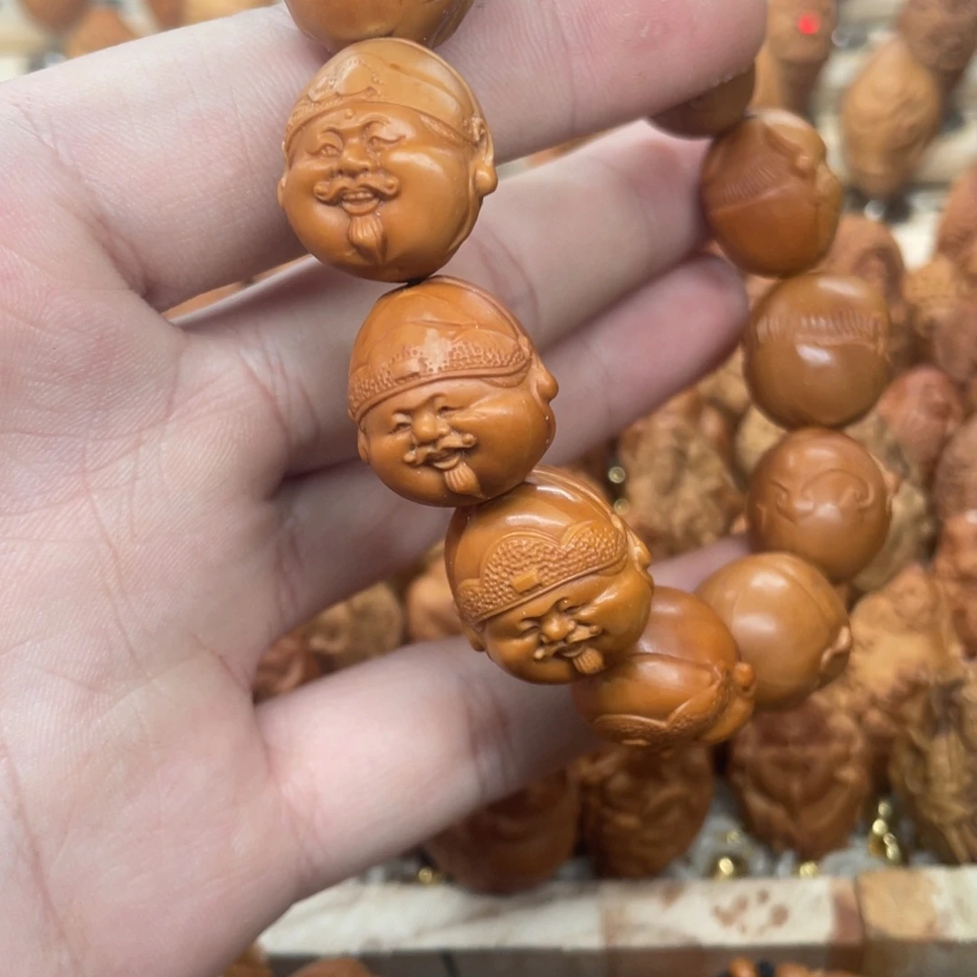橄榄核手串/手链精抛财神头