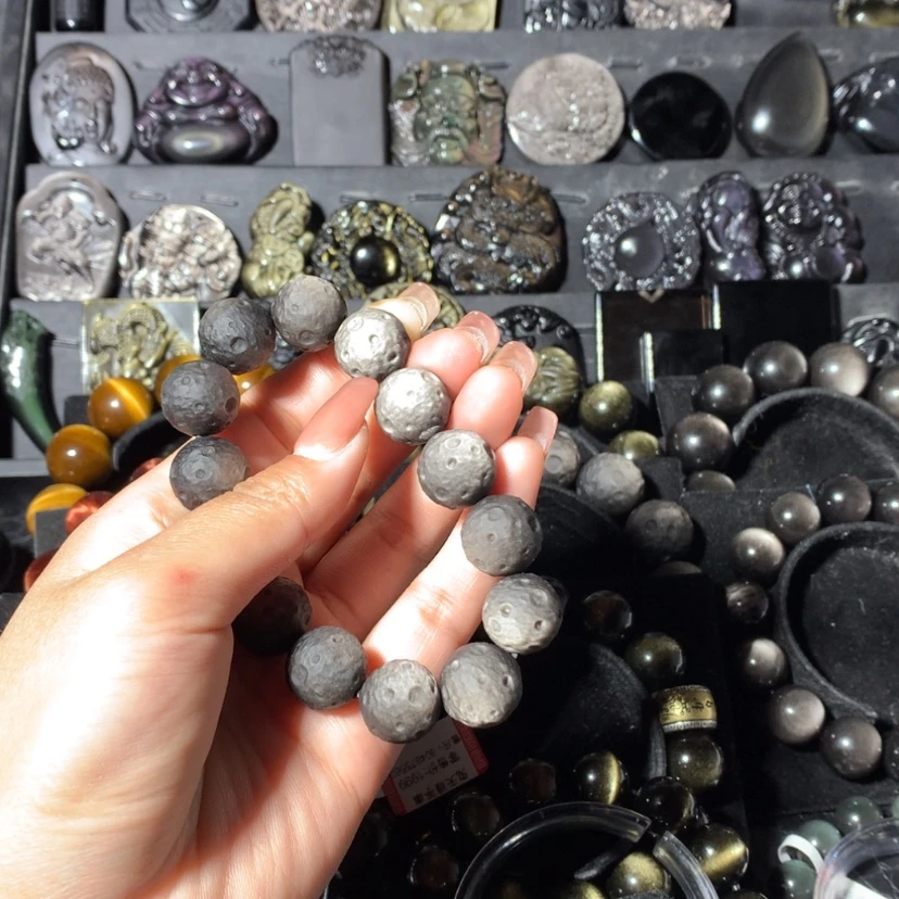 【闪购商品】黑曜岩手链未镶嵌合**行