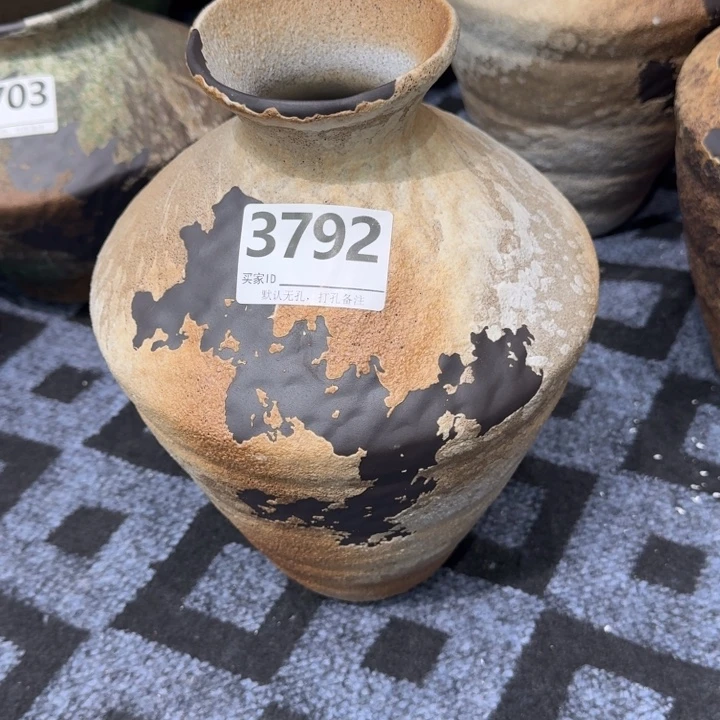 萍***瓷片景德镇高温高温花器编码3792高33口6默认无孔