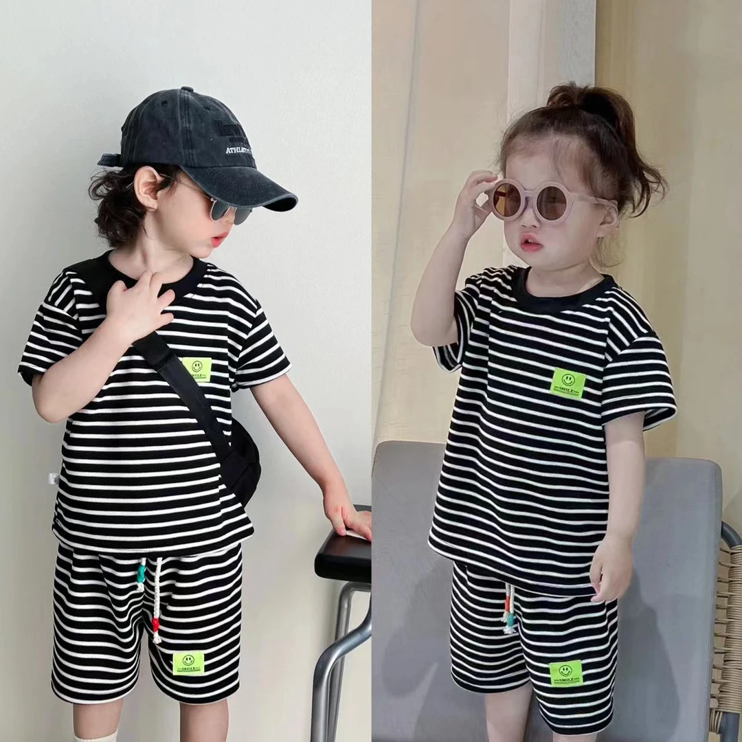 夏季洋气新款婴儿套装儿童宝宝衣服夏季潮款幼儿外出服儿童衣服