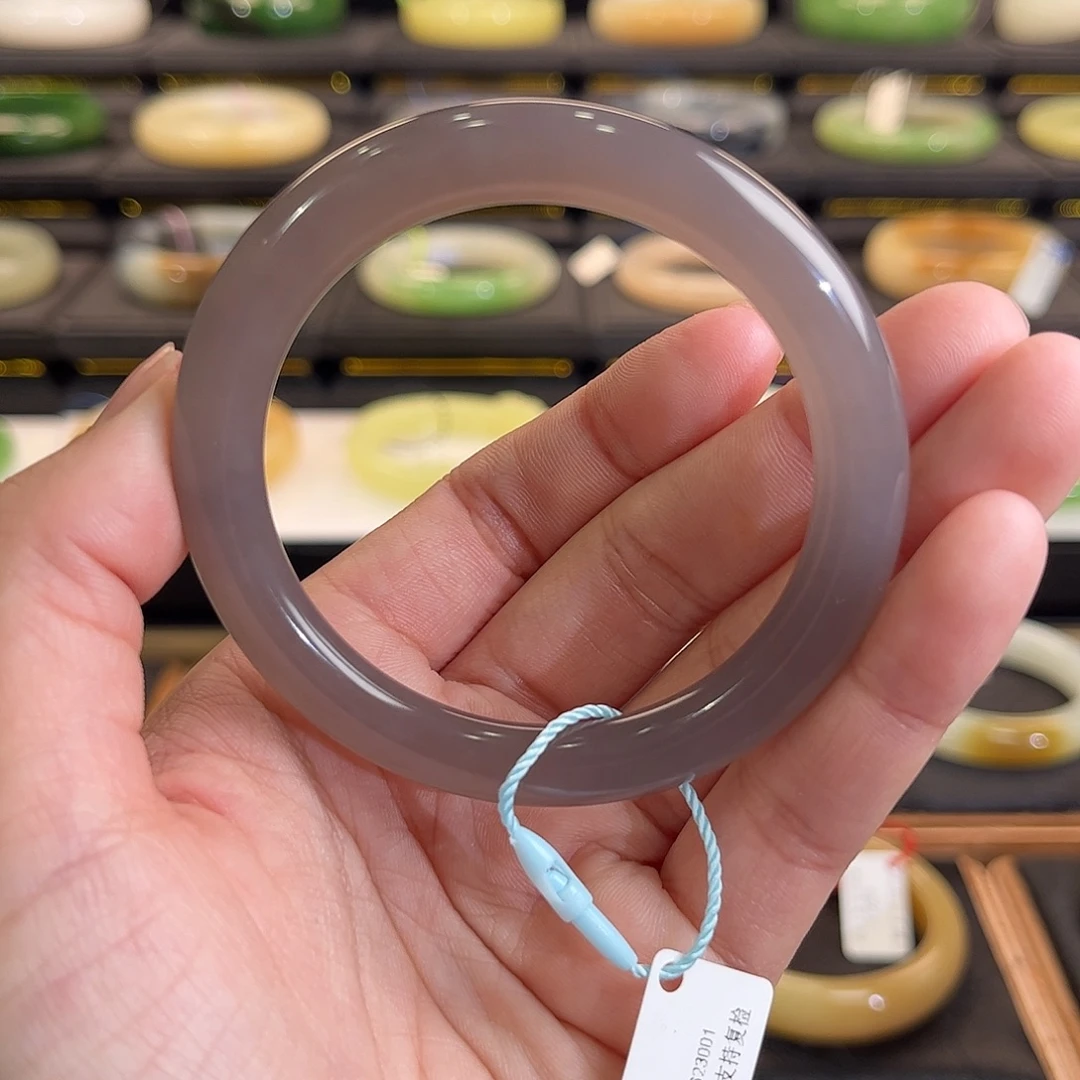 和田玉未镶嵌手镯红紫