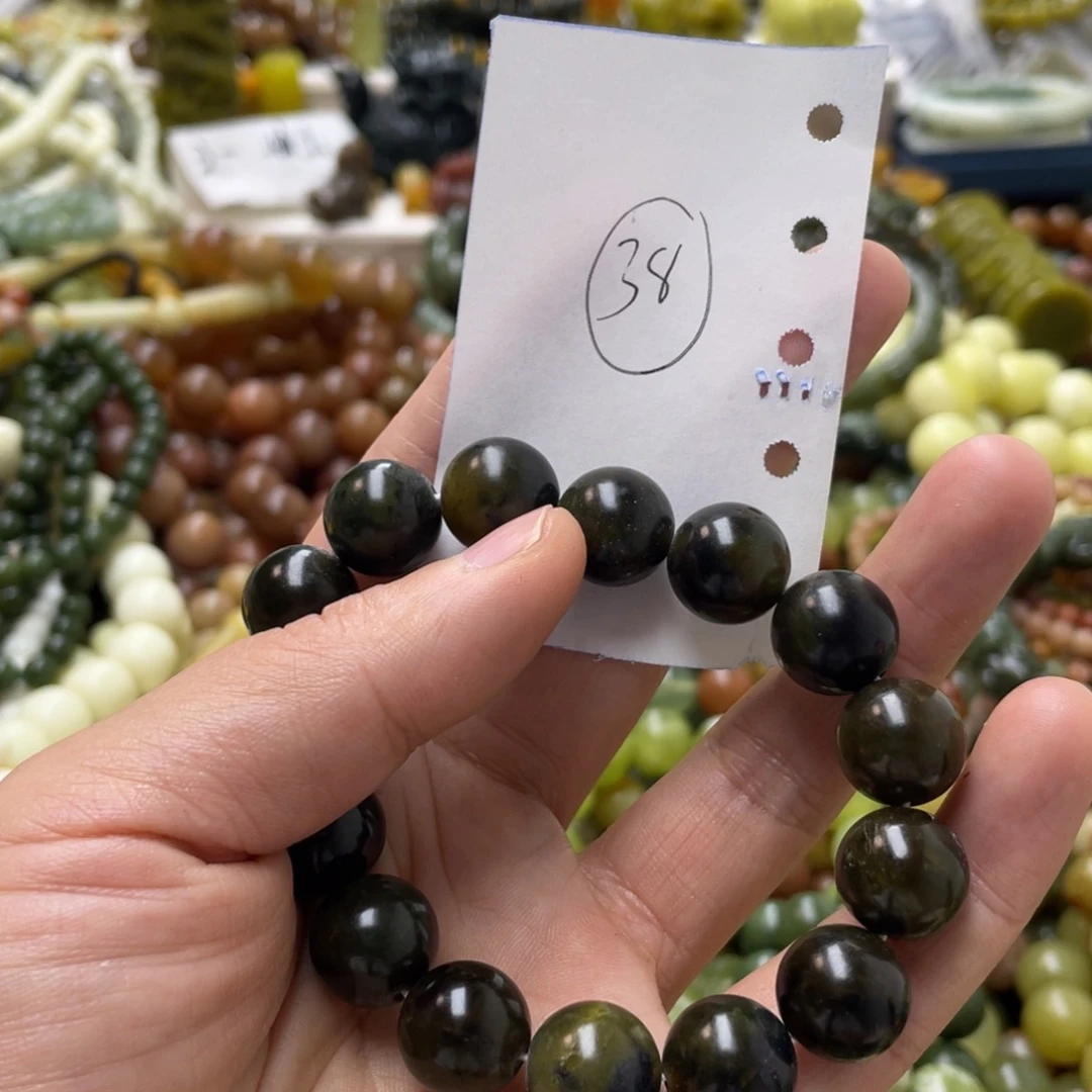 蛇纹石玉手链未镶嵌