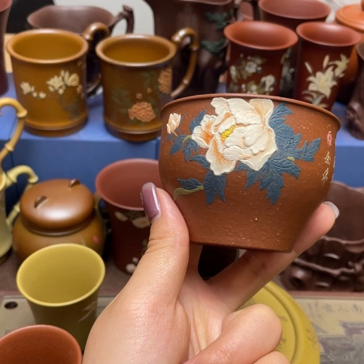 紫砂茶杯紫砂主人杯