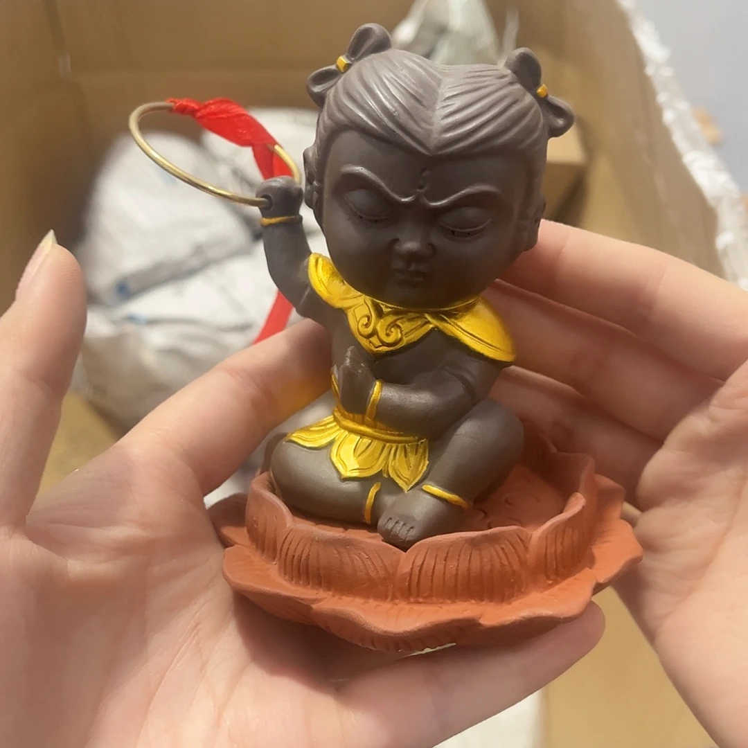 瓷片茶摆件工艺品摆件666