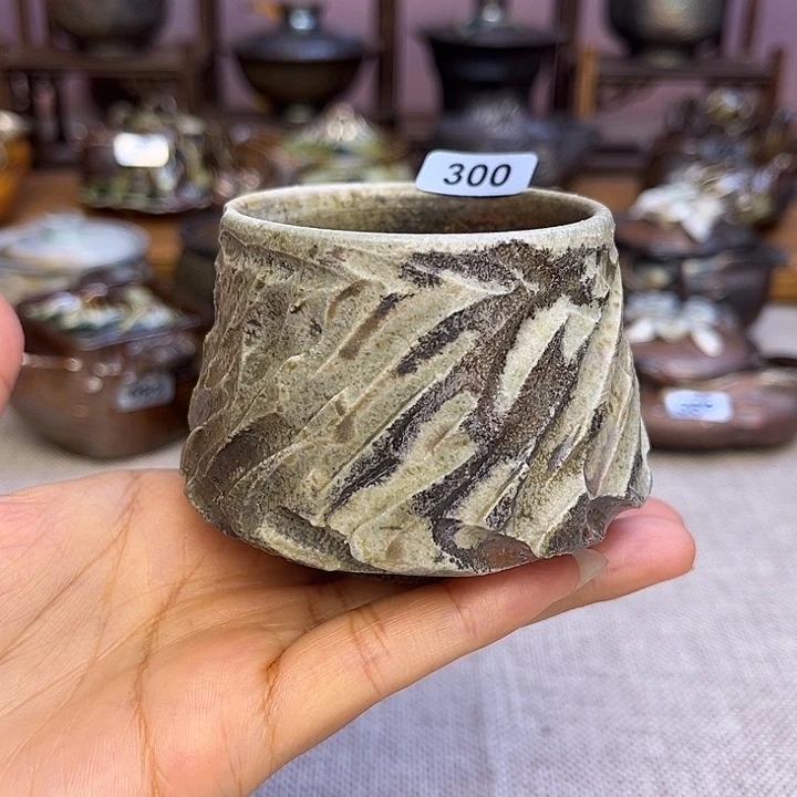 裸柴烧陶瓷手工茶器
