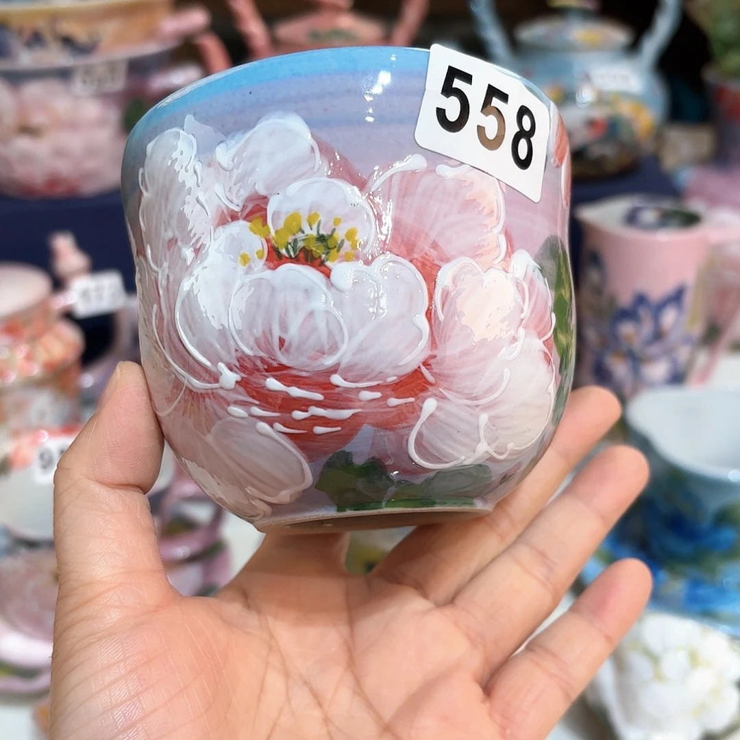 景德镇手绘高温釉下彩陶瓷茶具