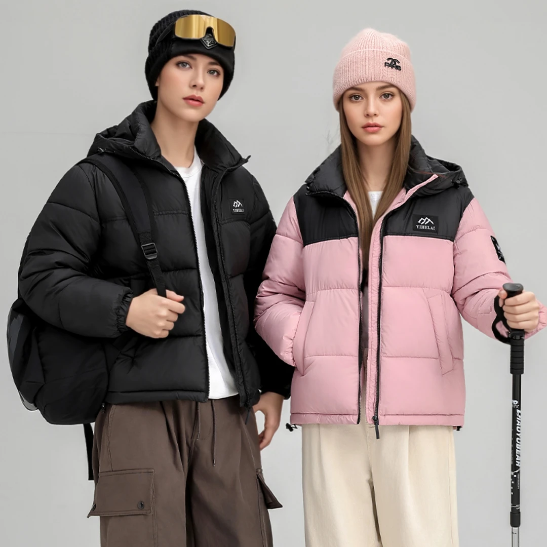 2025冬季新短款极寒棉服男女同款情侣宽松户外保暖加厚夹克外套潮