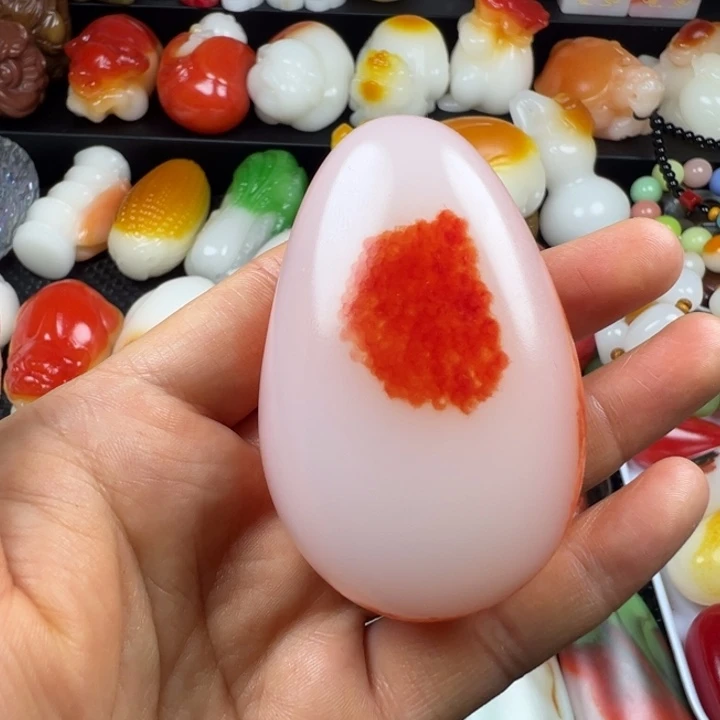 新疆戈壁五彩石金丝