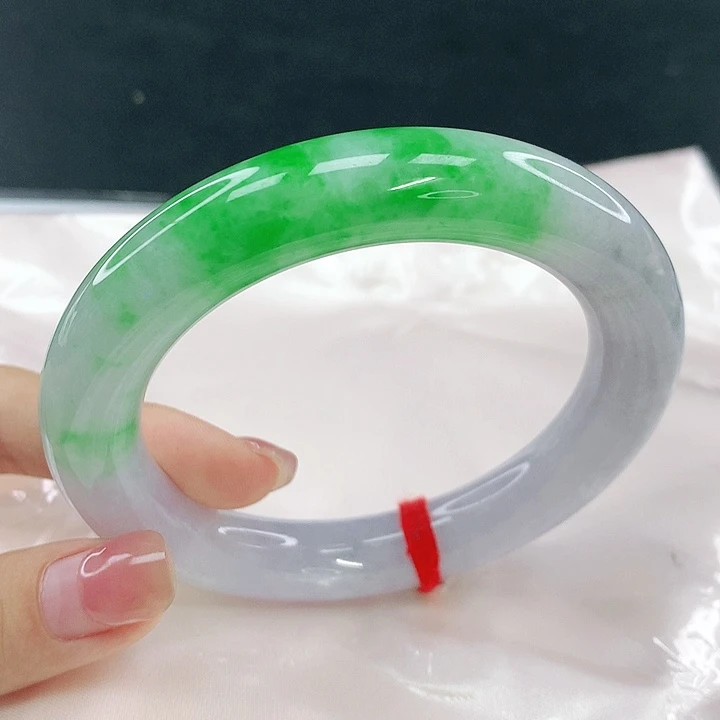 翡翠未镶嵌手镯圈59.6，12014