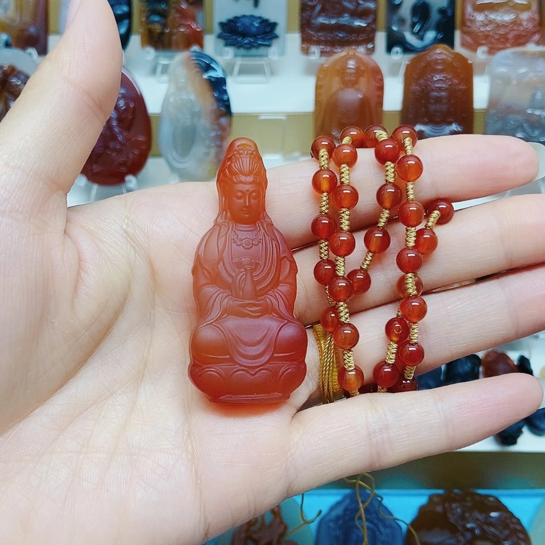 玛瑙/玉髓颈饰未镶嵌┈****ァ