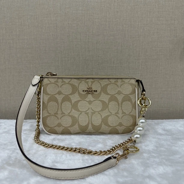 99新 COACH/蔻驰 蔻驰 老花 麻将包 单肩斜挎包 K2