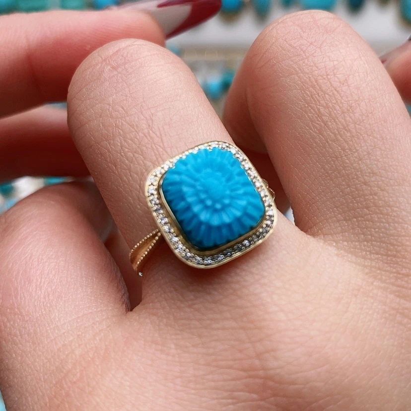 【闪购商品】绿松石配饰18K金镶嵌