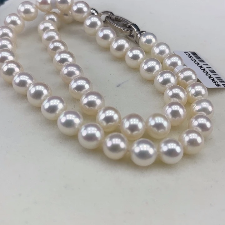 淡水珍珠银S925镶嵌颈饰9➕极光炫彩高品