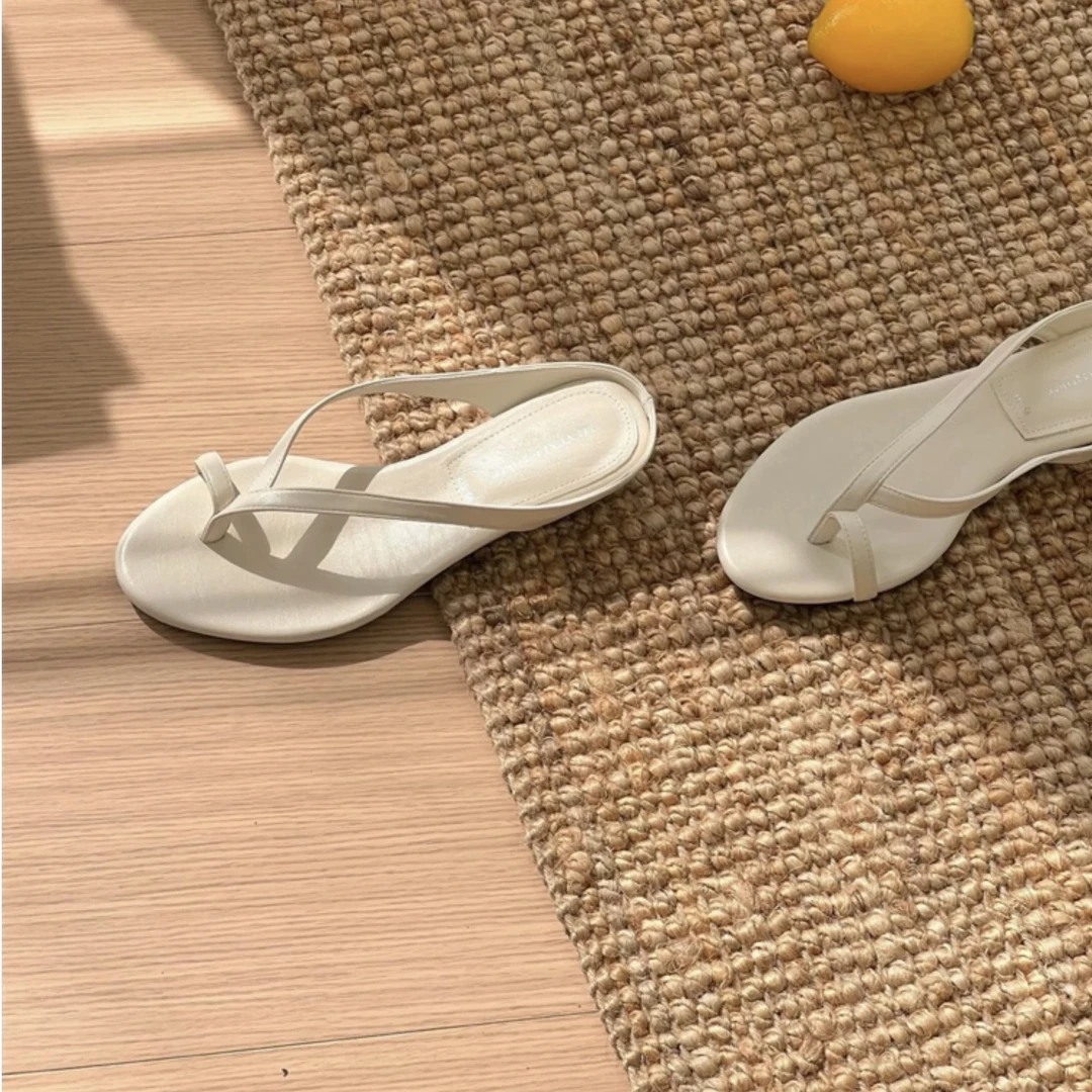 胶粘鞋极简风修面胶粘舒适人字拖防滑韩版夏季百搭1189