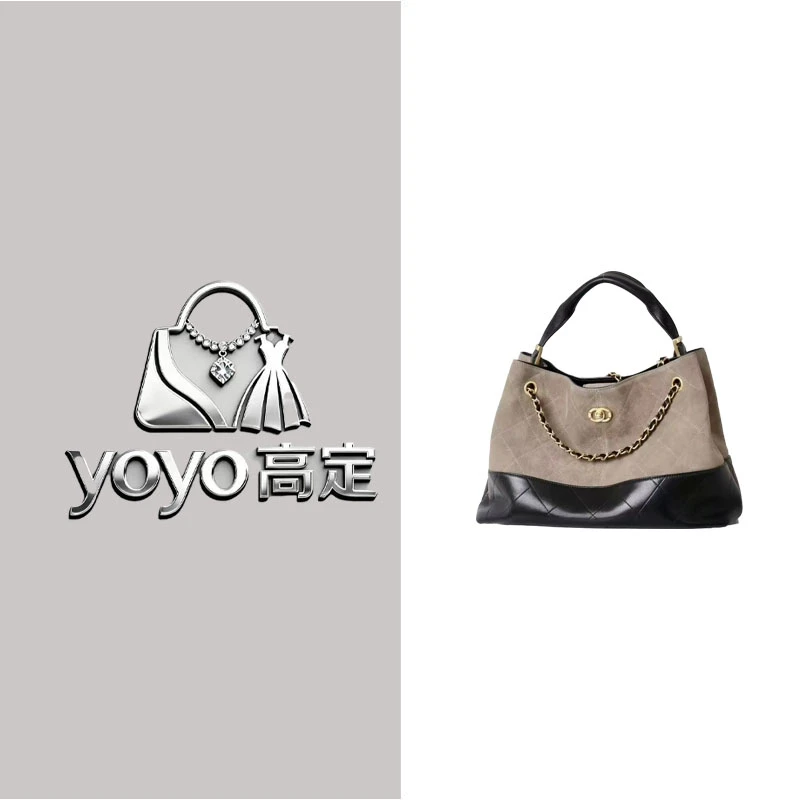 YOYO高定腋下包包2025Ahobo新款黑金小众高级感中古斜挎手提女包