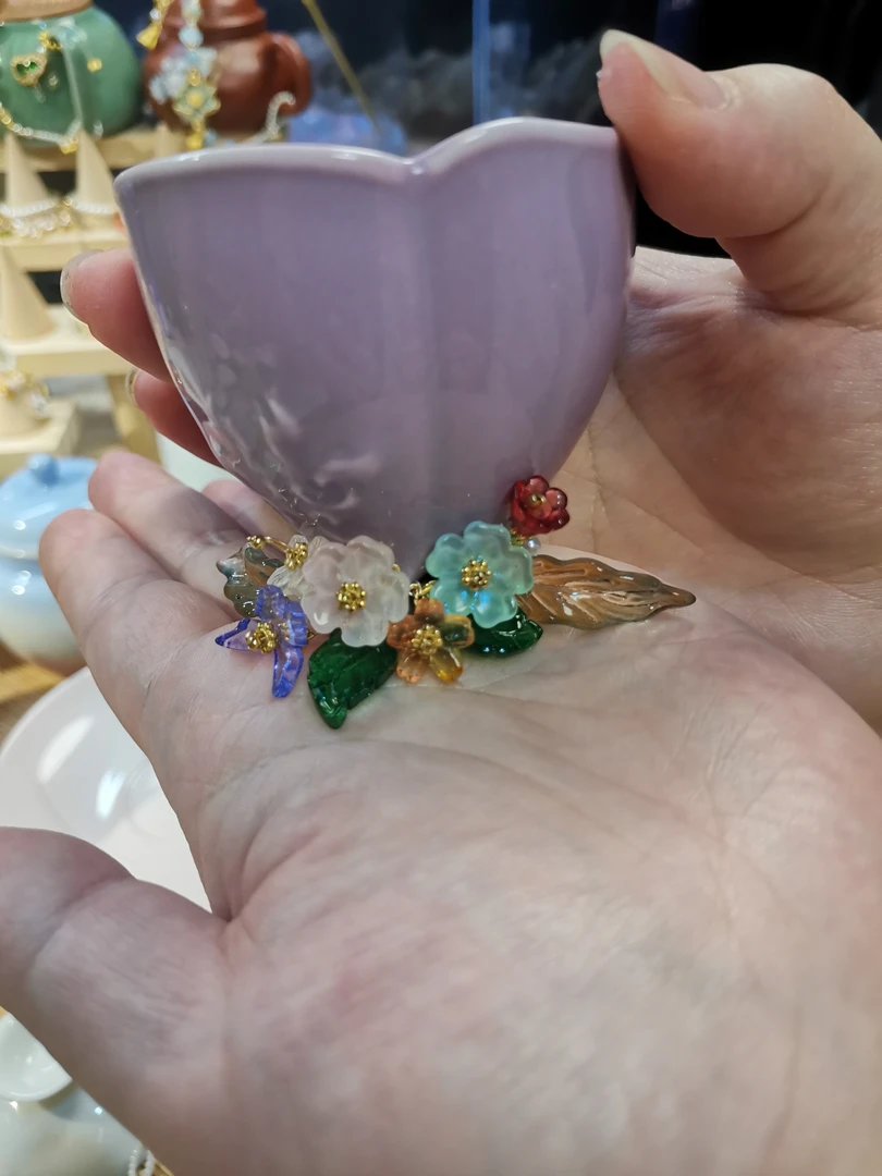 三级粉丝专属品-雨茉风铃-茶器提溜茶宠摆件手工制作