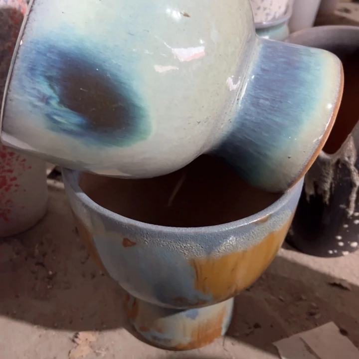 红陶瑕疵20-21两个