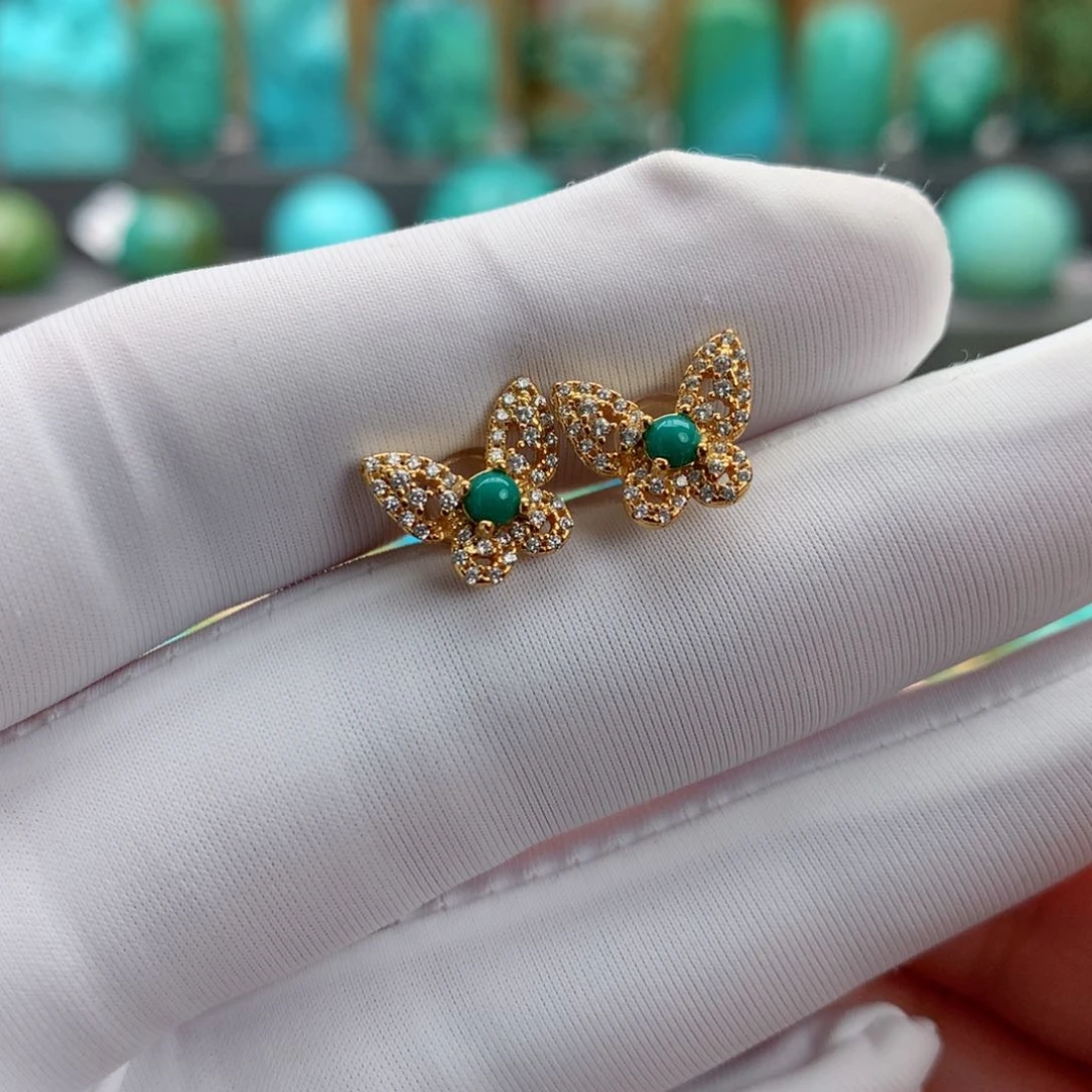 银S925镶嵌绿松石精品