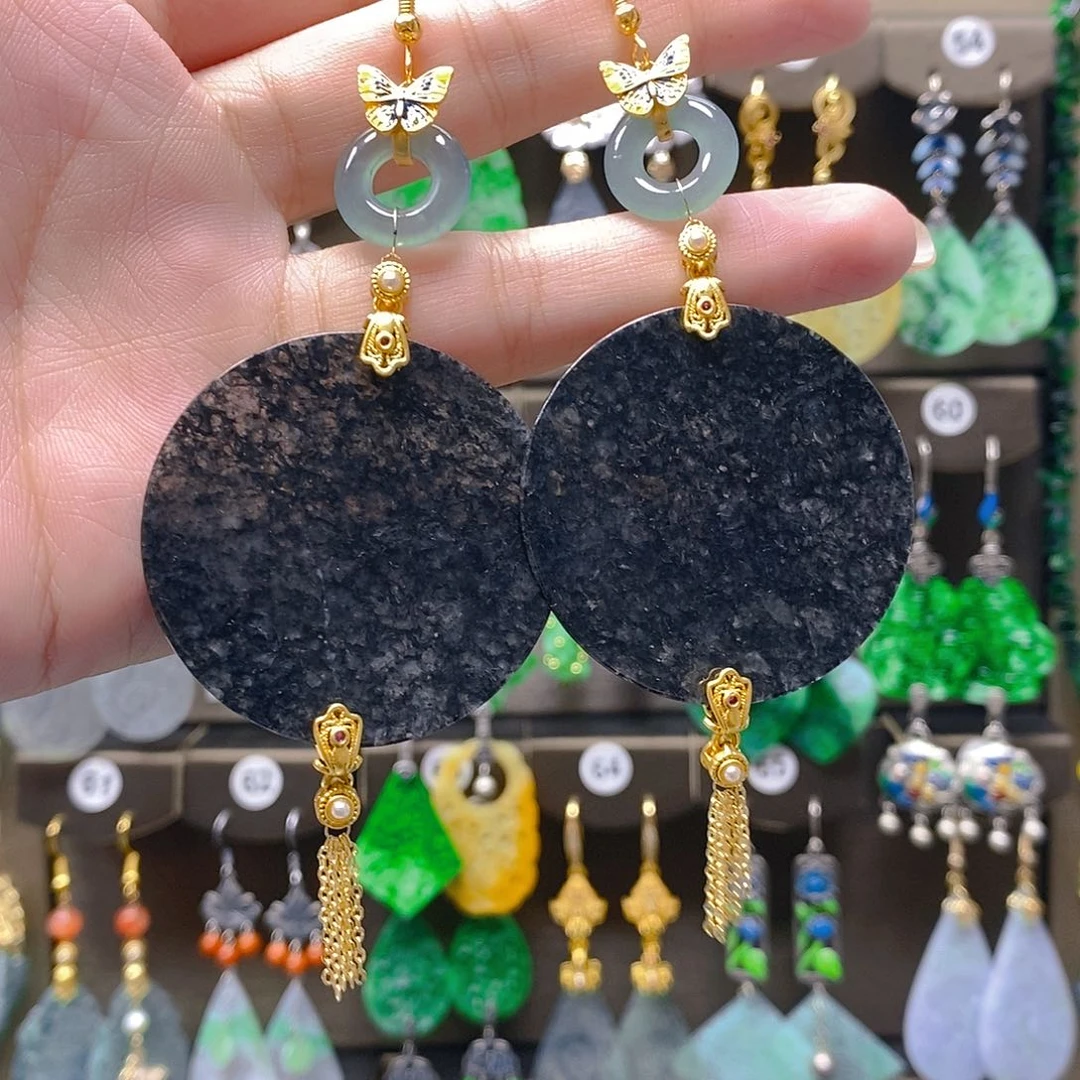 未镶嵌翡翠耳饰翡翠