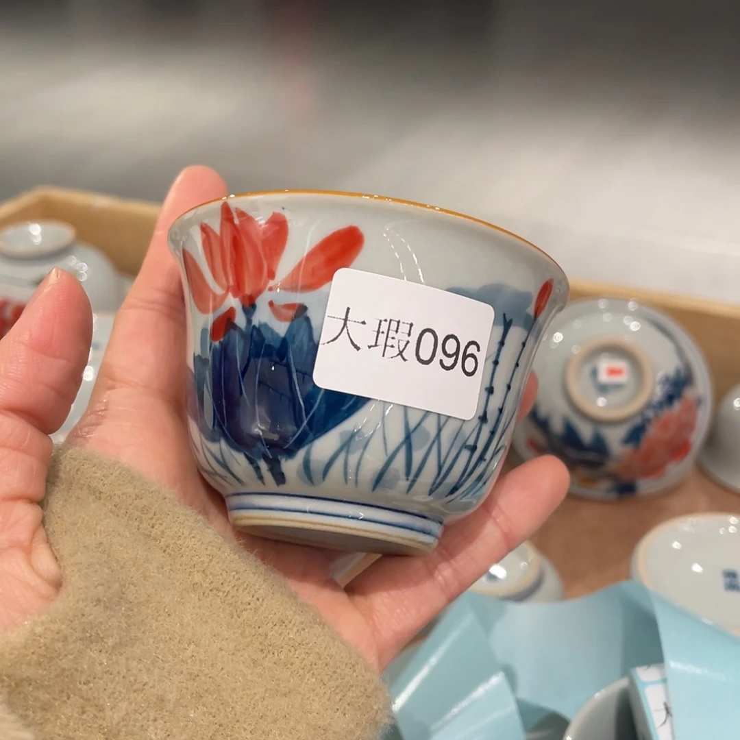 有瑕釉下彩纯手绘