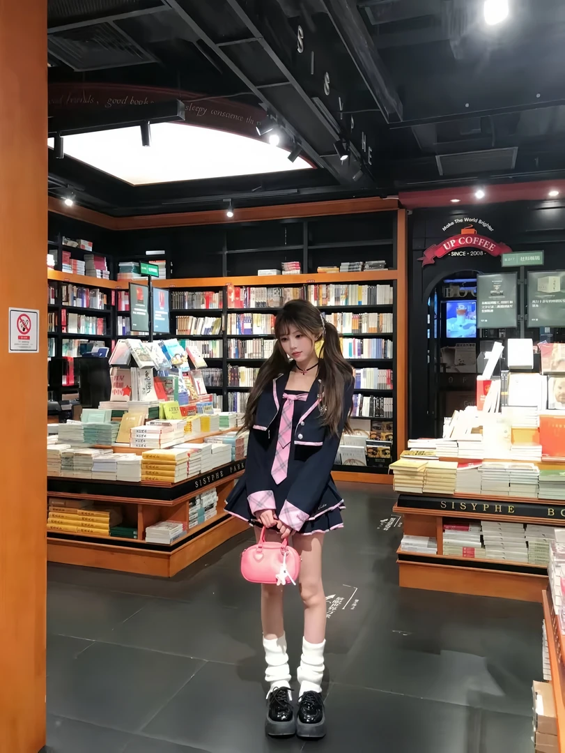 偶像歌手 秋季新款纯欲学院风温婉大方甜美显瘦设计感连衣裙外套