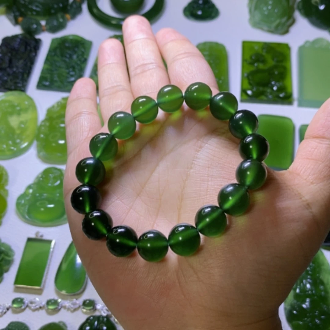 【闪购商品】未镶嵌蛇纹石玉手链云***轻