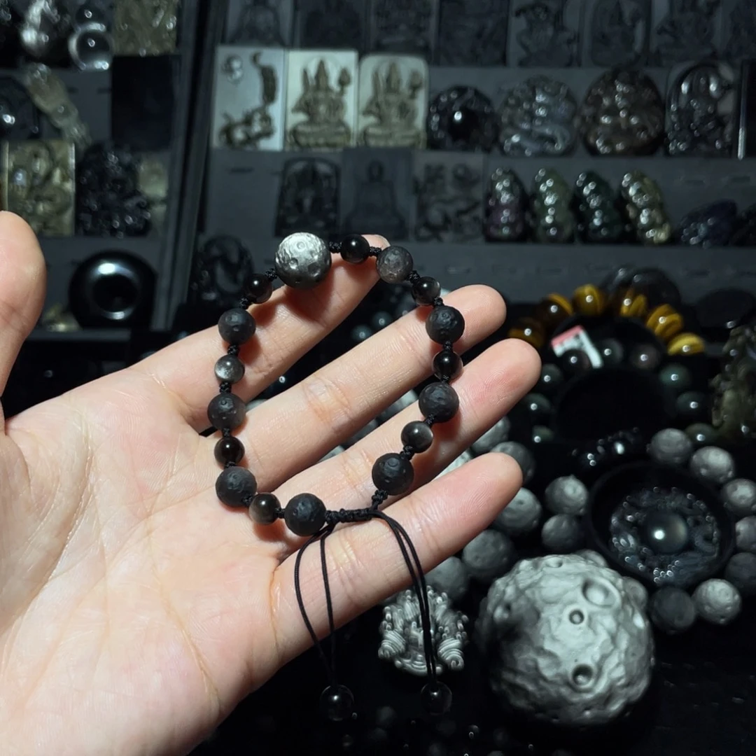 逐***者黑曜岩未镶嵌珠宝奇石