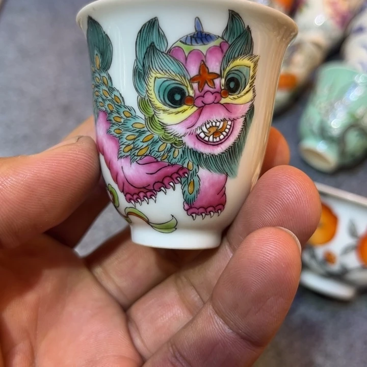 纯手绘精品盖碗杯