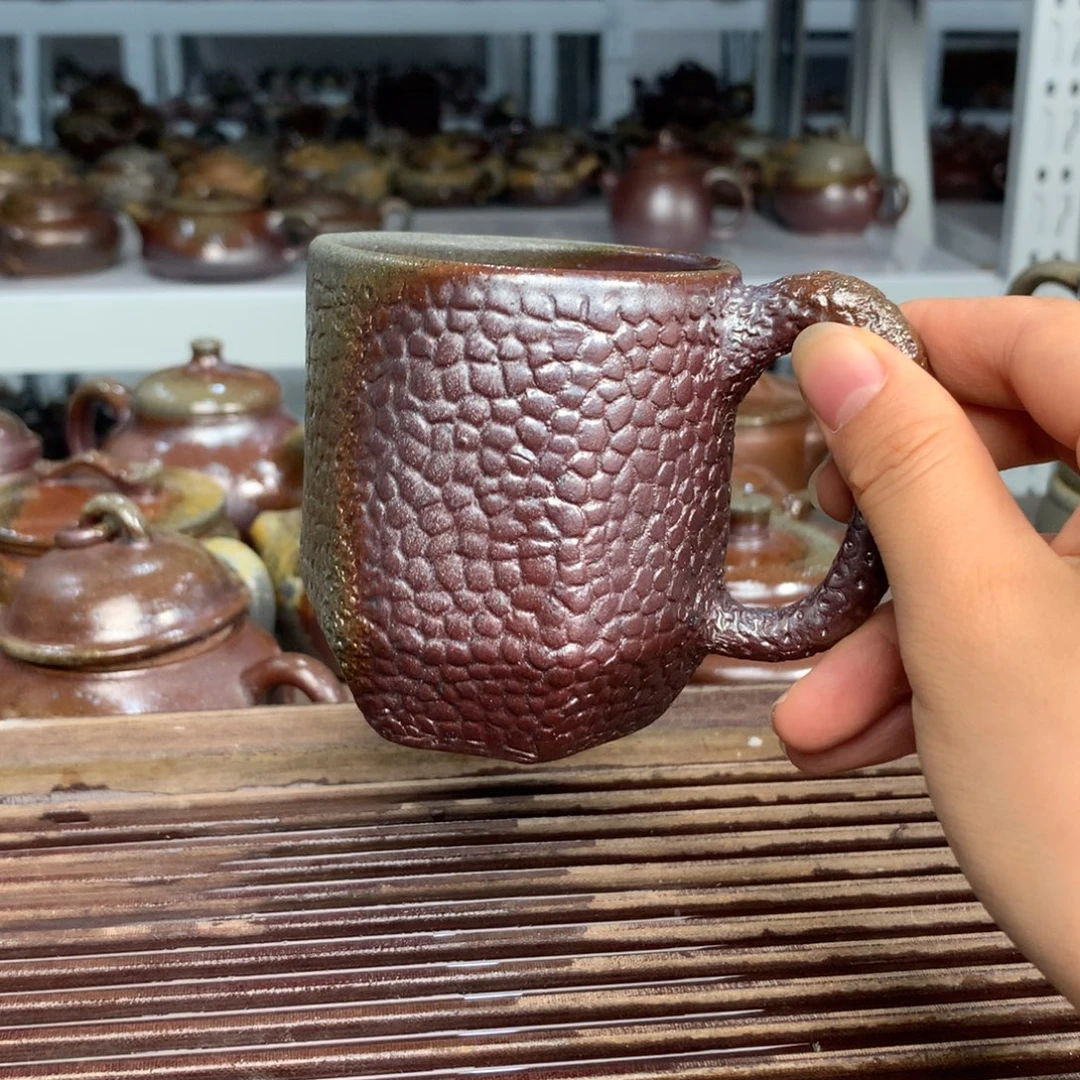 茶壶紫砂纯自然柴烧