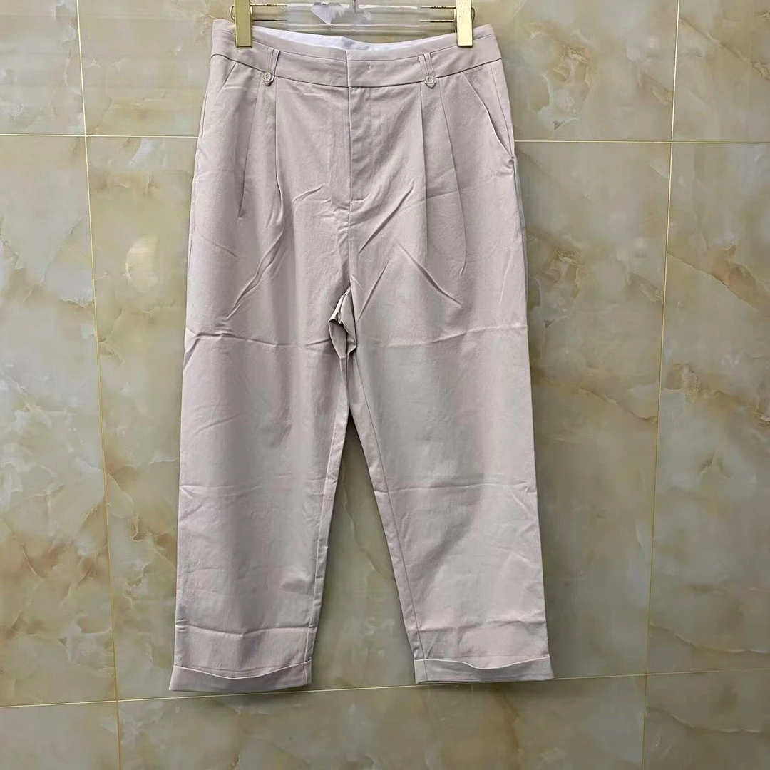 51138直筒阔腿裤女夏季高腰显瘦日系休闲