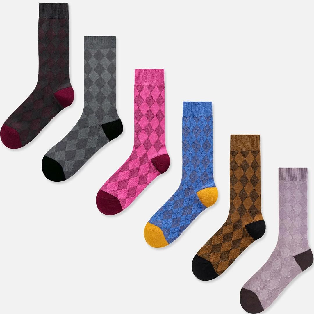 袜say 韩国袜子女中筒棉袜双针潮流小众设计师女袜饰品袜网红长袜