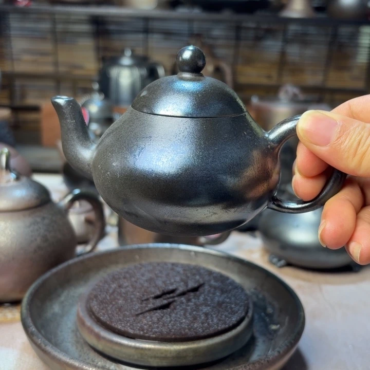 壶庄诚柴烧坭兴陶壶150