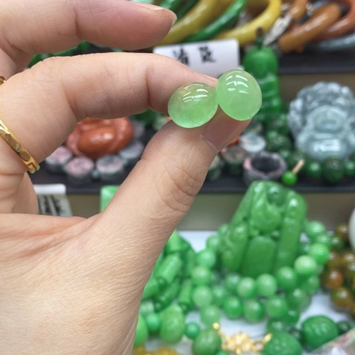 翡翠未镶嵌耳饰耳饰18