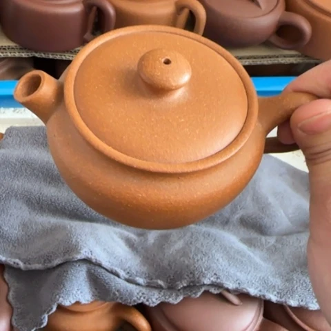 紫砂茶壶杨*黄降坡泥160cc