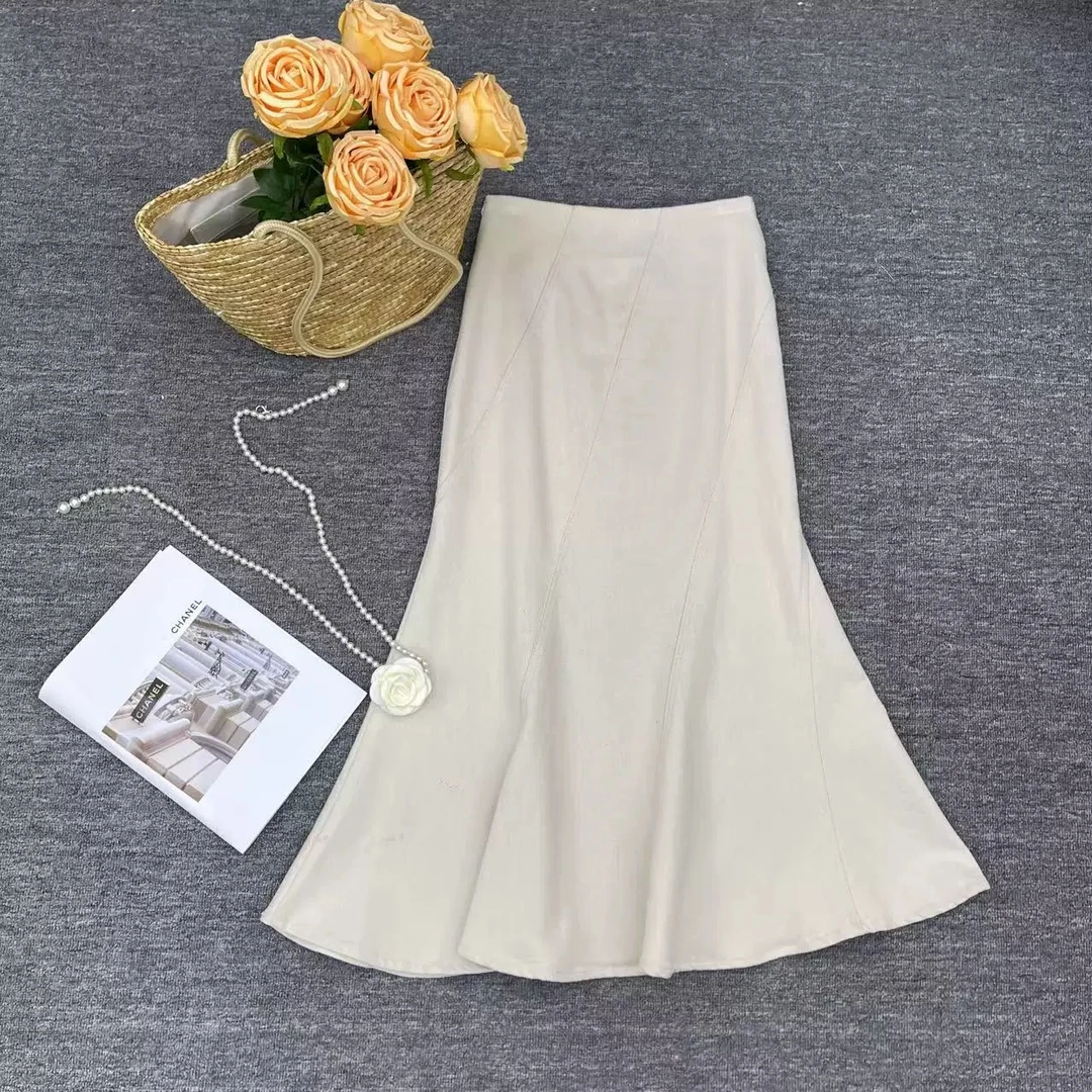 D31381南油爆款气质百搭休闲鱼尾裙